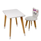 Комплект из детского стола и стула «Скандик Абвиль», Котик - фото 5095042