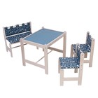 Набор детской игровой мебели: стол + 2 стула + скамья, «Каспер», зелёный - фото 6177709