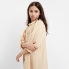 Платье для девочки MINAKU цвет светло-бежевый, рост 140 см - фото 802882950