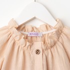 Платье для девочки MINAKU цвет светло-бежевый, рост 140 см - фото 803027891