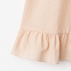 Платье для девочки MINAKU цвет светло-бежевый, рост 140 см - фото 803095443