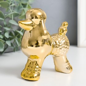 Сувенир керамика ′Пудель′ золото 5х10х10,7 см в Донецке