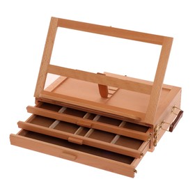 Ящик-органайзер для пастели 420 х 280 х 125(325) мм , 3 уровня, БУК, "Гамма"
