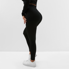 Леггинсы спортивные женские MINAKU цвет чёрный, размер 42 - фото 802886148