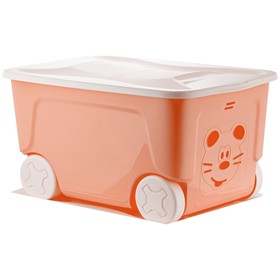 {{photo.Alt || photo.Description || 'Детский ящик для игрушек COOL, на колёсах 50 литров, цвет персиковая карамель'}}