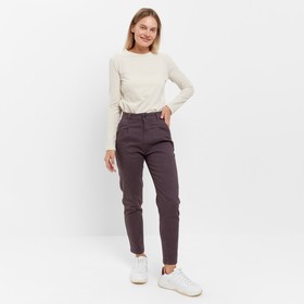 Брюки (джинсы) женские, цвет серый, размер 46