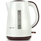 Чайник электрический Vitek VT-7055 W, пластик, 1.7 л, 2150 Вт, бело-коричневый 9458869 - фото 7028609