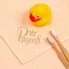 Полотенце Этель  "Принцесса Тиффани" 30х60 см, цвет  персиковый, 100% хлопок, 320 гр/м2 - фото 802899217