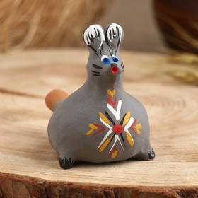 Сувенир"Свистулька-заяц", каргопольская игрушка