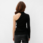 Лонгслив женский на одно плечо MINAKU: Basic line цвет чёрный, размер 40 - фото 51756