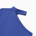 Лонгслив женский на одно плечо MINAKU: Basic line цвет синий, размер 44 - фото 52531