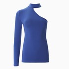 Лонгслив женский на одно плечо MINAKU: Basic line цвет синий, размер 46 - фото 52538