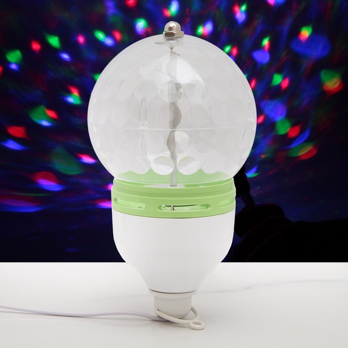 Лампа хрустальный шар диаметр 12 см., с подвесом 220V