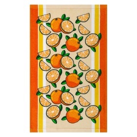 Махровое полотенце «Апельсин» размер, 30x50 см, цвет оранж