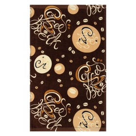 Махровое полотенце «Кофе» размер, 30x50 см, цвет коричневый