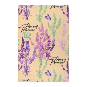 Махровое полотенце «Лаванда» размер, 40x60 см, цвет бежевый