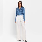 Блуза женская с драпировкой MIST: Classic Collection р. 48, цвет синий - фото 802932153