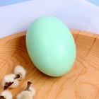 Деревянное яйцо для декора «Зелёный» 6,1 × 4,6 × 4,6 см - фото 6258310