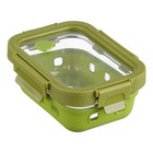 Контейнер для запекания, хранения и переноски продуктов в чехле, цвет зелёный, 370 мл - фото 6500555
