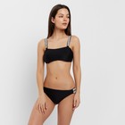 Купальник женский раздельный MINAKU со стразами цвет чёрный, размер 42 - фото 802988091