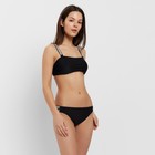 Купальник женский раздельный MINAKU со стразами цвет чёрный, размер 42 - фото 802988095