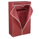 Шкаф для одежды, 68×43×145 см, цвет бордовый - фото 266153