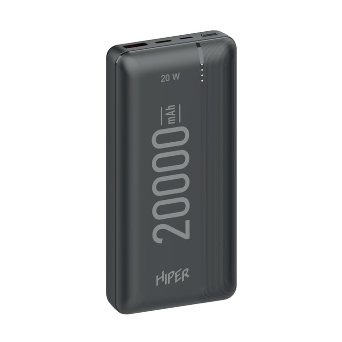Внешний аккумулятор Hiper MX Pro 20000, 20000 мАч, 3A, USB, QC, PD,  черный - фото 7528789
