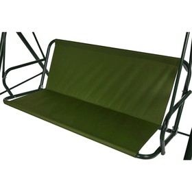 Усиленное тканевое сиденье для садовых качелей 150x50/50 см, оксфорд 600, олива