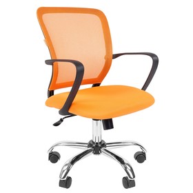 Кресло офисное "Chairman" 698 TW-66 хром, оранжевое