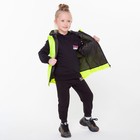 Жилетка с капюшоном детская, цвет салатовый, рост 116-122 см - фото 802993096