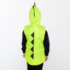 Жилетка с капюшоном детская, цвет салатовый, рост 116-122 см - фото 802993098