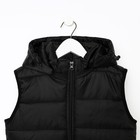 Жилет детский, цвет чёрный, рост 92 см - фото 803034629