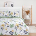 Постельное бельё LoveLife дуэт "Yellow flowers" 143х215см-2шт, 225х240см, 50х70см-2шт, 100% хлопок, сатин, 125г/м² 9305070 - фото 7042050