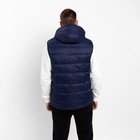 Жилет утепленный мужской, цвет тёмно-синий, размер 52 - фото 803099960