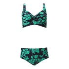 Купальник женский раздельный 7126K-116, цвет зеленый, р-р 52 - фото 803041769