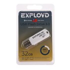 Флешка Exployd 660, 32 Гб, USB3.0, чт до 70 Мб/с, зап до 20 Мб/с, белая - фото 803050345