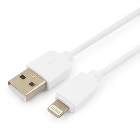 Кабель Cablexpert GCC-USB2-AP2-0.3M-W, Lightning - USB, 0.3м, зарядка+передача данных, белый