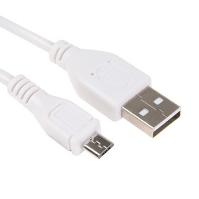 Кабель Cablexpert CCP-mUSB2-AMBM-W-1M, microUSB - USB, 1 м, зарядка+передача данных, белый