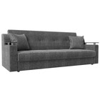 Прямой диван «Сенатор», механизм книжка, рогожка, цвет серый - фото 8094465