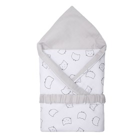 Летний конверт-одеяло на выписку «Лео», размер 90х90, цвет белый