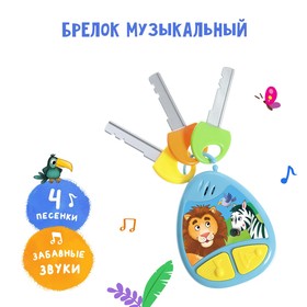 Музыкальный брелок, звук, свет, цвета МИКС, в пакете в Донецке