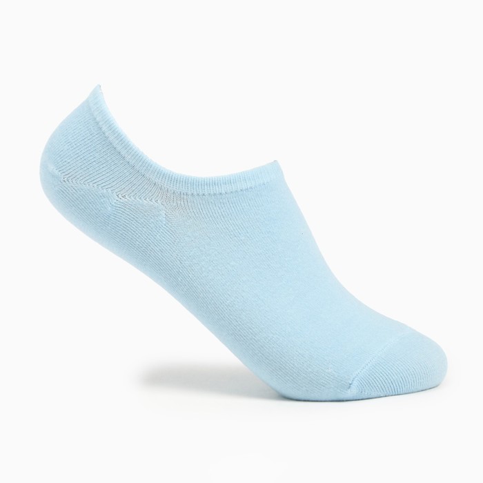 Носки женские укороченные, цвет голубой, размер 36-40 - фото 5444688