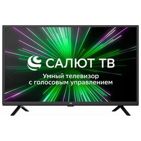 Телевизор BQ 32S14B, 32", 1920x1080, DVB-T2/S2/С, HDMI 2, USB, SmartTV, черный
