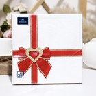 Салфетки бумажные Арт букет "Подарок с Любовью", 3 слоя,33x33, 20 листов - фото 6516246