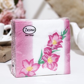 Салфетки бумажные Desna Design ′Гладиолус′,1 слоя,24x24,40 листов в Донецке