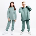Костюм детский (худи, брюки) MINAKU цвет хаки, рост 158 см - фото 803121485