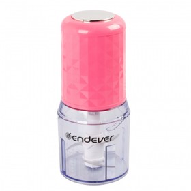 Измельчитель Endever Sigma-61, пластик, 400 Вт, 0.5 л, 1 скорость, розовый