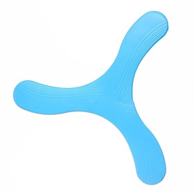 Boomerang three -lobed, 23 x 23 cm, plastic, blue