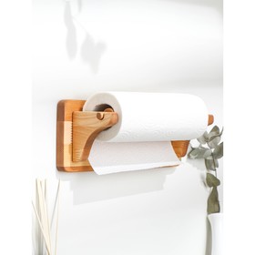 Держатель для бумажных полотенец настенный, береза, 30,5×11,5 см