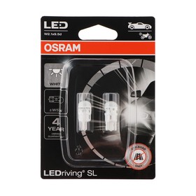 Лампа автомобильная Osram BLI2 LEDriving SL W5W, W2.1X9.5D, 12 В, 1 Вт, 2825DWP-02B